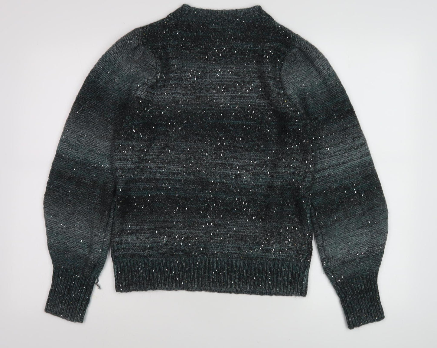 Next Women's Grey Sequin Pullover Jumper M