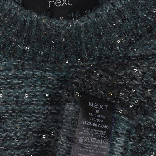 Next Women's Grey Sequin Pullover Jumper M