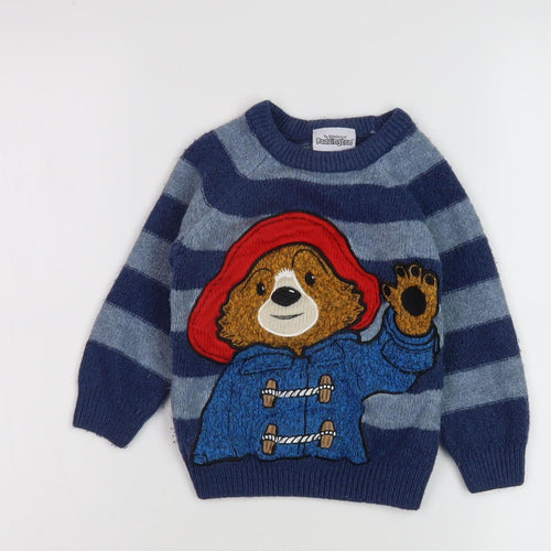 The Adventures of Paddington Boys Blue Pullover Jumper, 2-3 Years