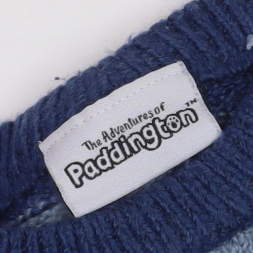 The Adventures of Paddington Boys Blue Pullover Jumper, 2-3 Years