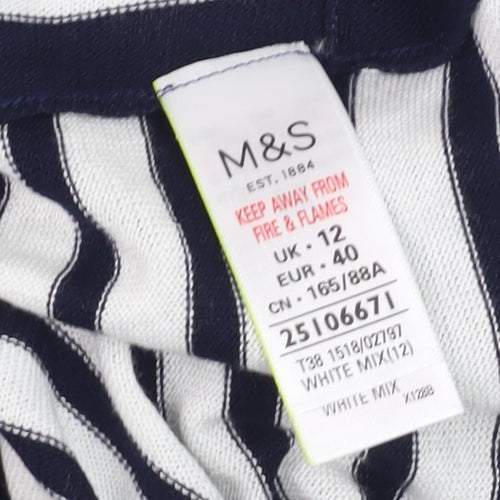 Marks and Spencer Women's Sleeveless Stripe Pullover Jumper