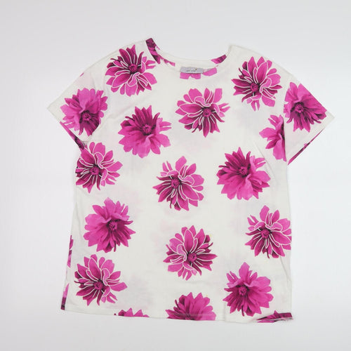 Marks and Spencer Women's Multicoloured Floral T-Shirt, Size 14