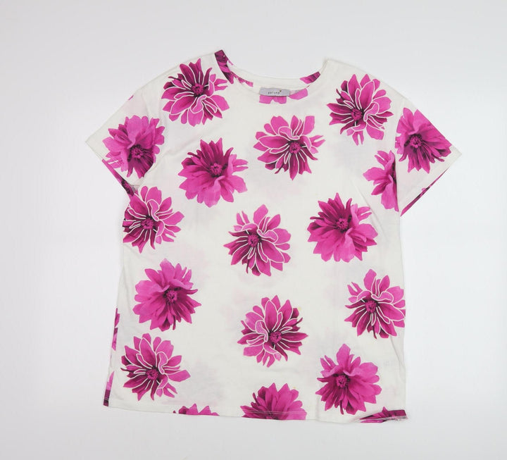 Marks and Spencer Women's Multicoloured Floral T-Shirt, Size 14