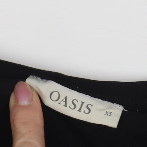 Oasis Women's Black XS Crew Neck T-Shirt