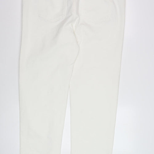 Marks and Spencer Women's White Regular Fit Jeans