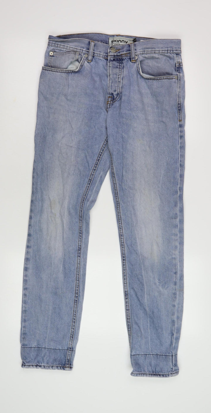 Topman Men's Blue Skinny Jeans Size 32