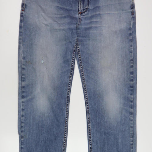 Andre Blue Women's Straight Jeans Size 34 With Comfort Fit