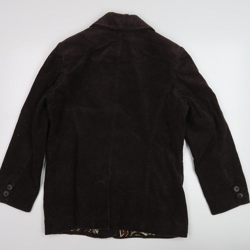 Marks & Spencer Women's Brown Corduroy Jacket Size 16