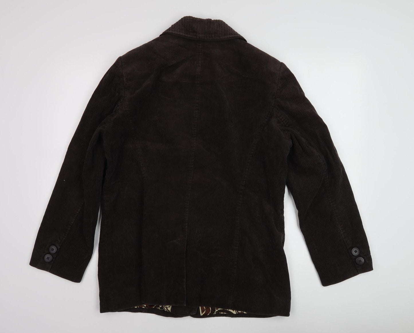 Marks & Spencer Women's Brown Corduroy Jacket Size 16