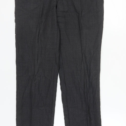 Marks and Spencer Men's Black Wool Dress Trousers 32