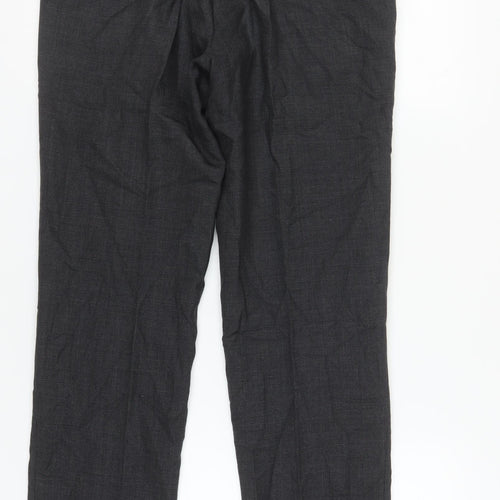 Marks and Spencer Men's Black Wool Dress Trousers 32