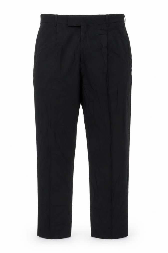 Front view of Next Men's Black Trousers, 34S, Wool Blend