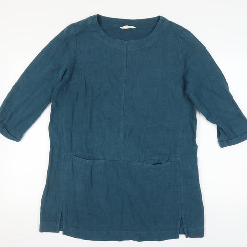 Seasalt Cornwall Women's Blue Tunic Blouse Size 14