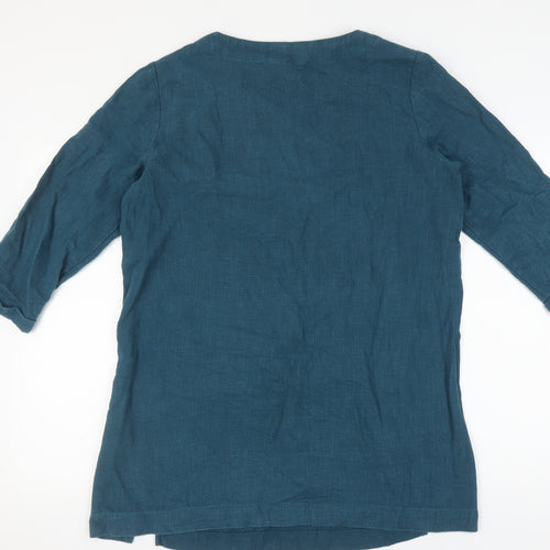 Seasalt Cornwall Women's Blue Tunic Blouse Size 14