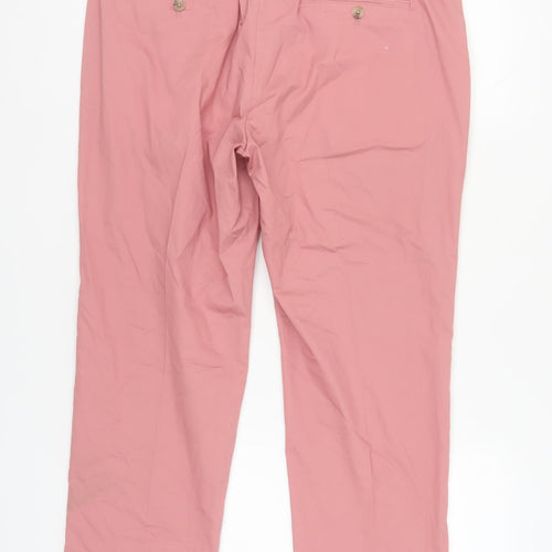 Marks and Spencer Men's Pink Chino Trousers, 36