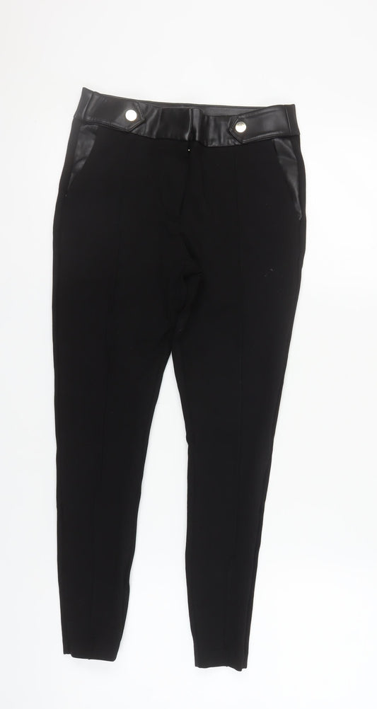 River Island Women's Black Ankle Leggings Size 10