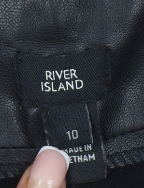 River Island Women's Black Ankle Leggings Size 10