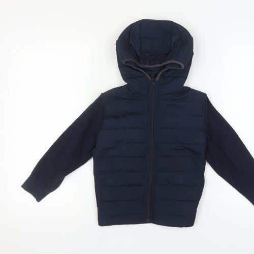 Next Boys Blue Puffer Jacket - 6 Years, Hooded, Casual