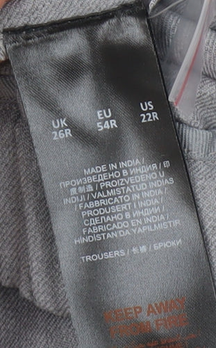 Capsule Women's Grey Plus Size Relaxed Trousers, 26R