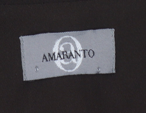 Amaranto Brown Women's Blazer Size 12 Long Sleeve