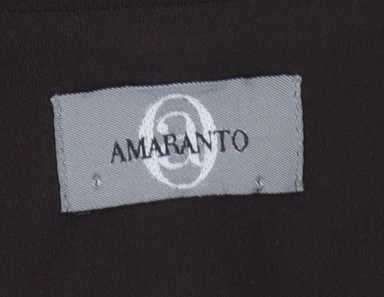 Amaranto Brown Women's Blazer Size 12 Long Sleeve