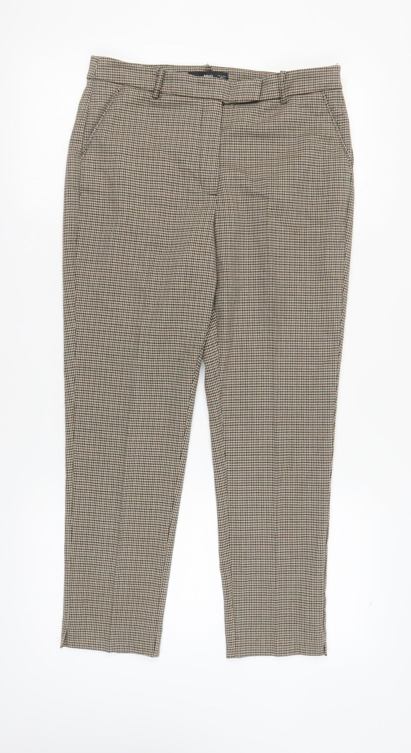 MNG Women’s Multicoloured Houndstooth Trousers