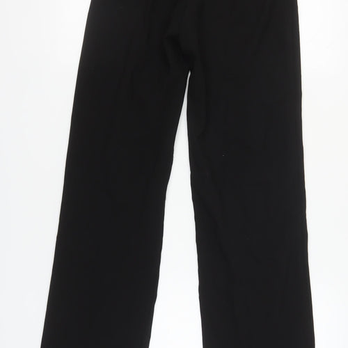 Pull&Bear Women's Black Straight Trousers Size S