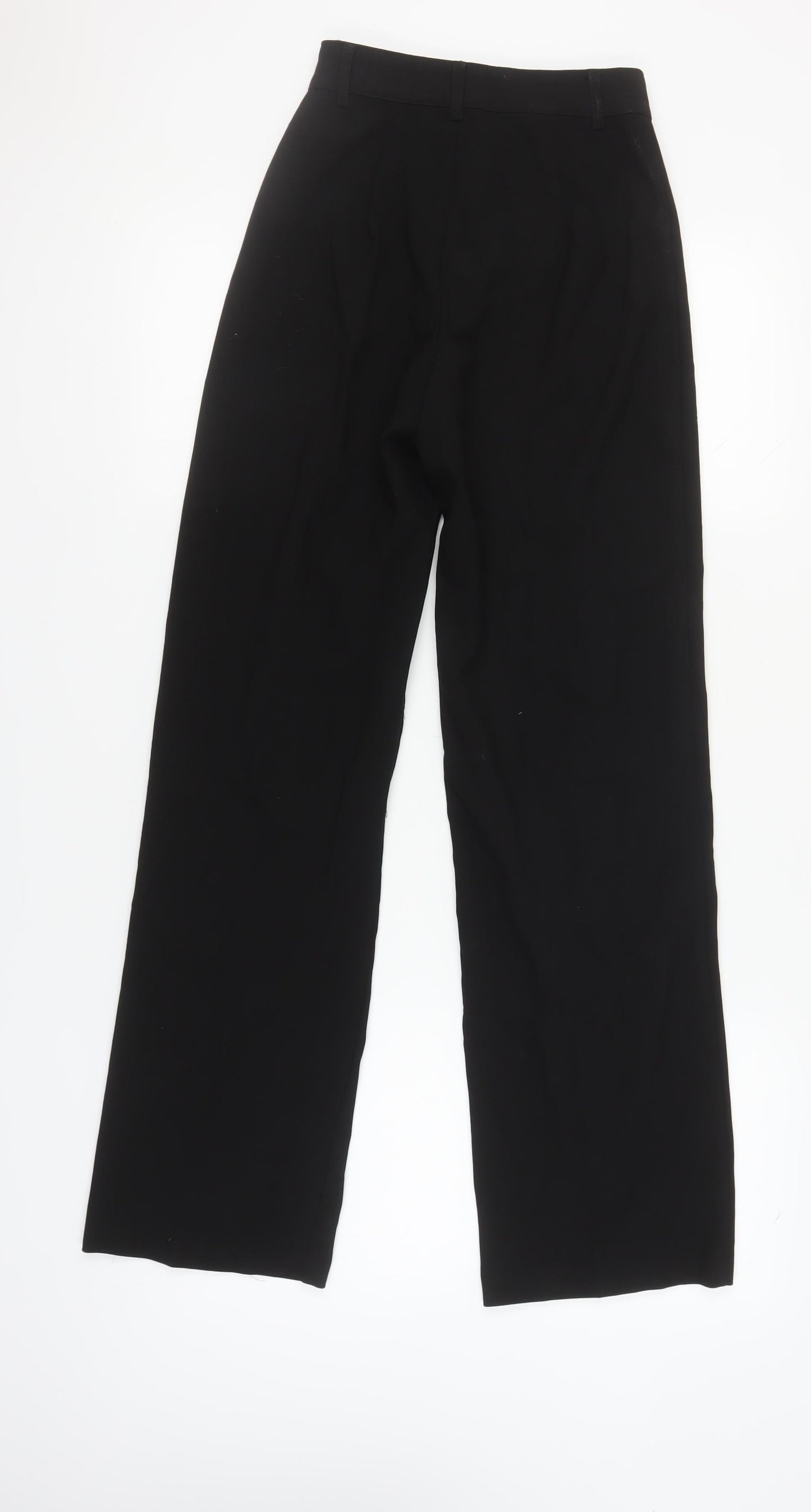 Pull&Bear Women's Black Straight Trousers Size S