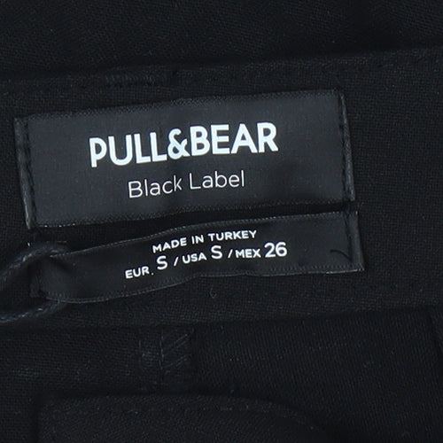Pull&Bear Women's Black Straight Trousers Size S