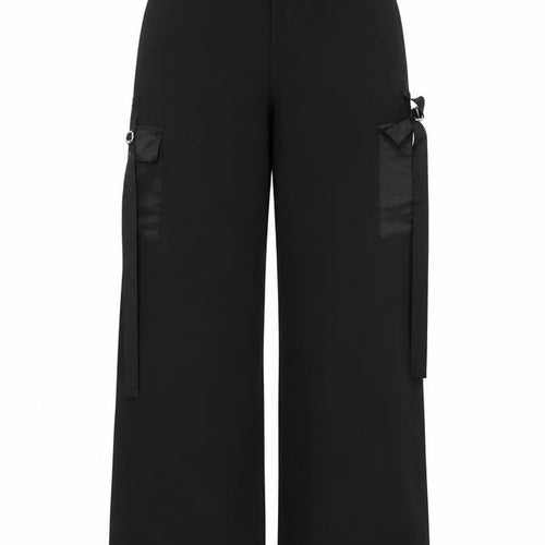 Missguided Women's Black Cargo Trousers Size 8