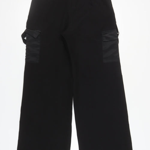 Missguided Women's Black Cargo Trousers Size 8