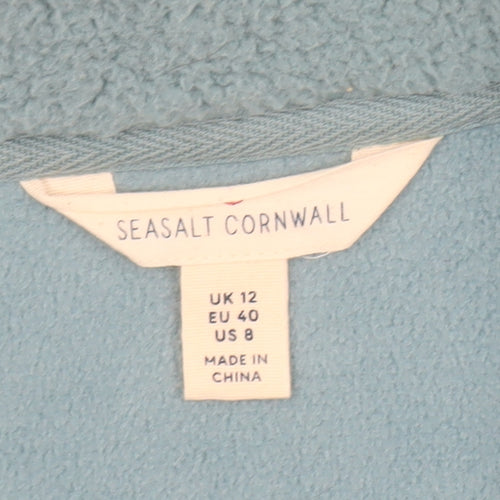 Seasalt Cornwall Women's Blue Fleece Jacket Size 12