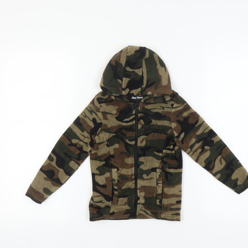 Peter Storm Boys Camo Full Zip Fleece Hoodie 3-4 Years