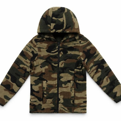 Peter Storm Boys Camo Full Zip Fleece Hoodie 3-4 Years