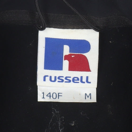 Russell Men's Black Mid-Length Jacket, M, Full Zip