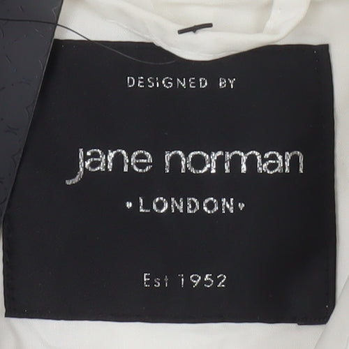 Jane Norman Women's Ivory Trench Coat Size 12