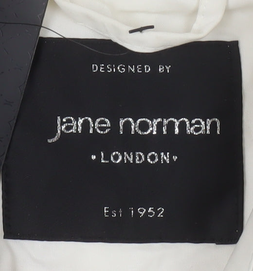 Jane Norman Women's Ivory Trench Coat Size 12