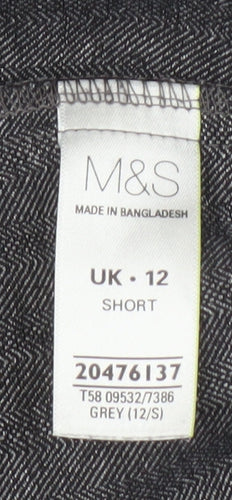Marks and Spencer Women's Grey Trousers Size 12