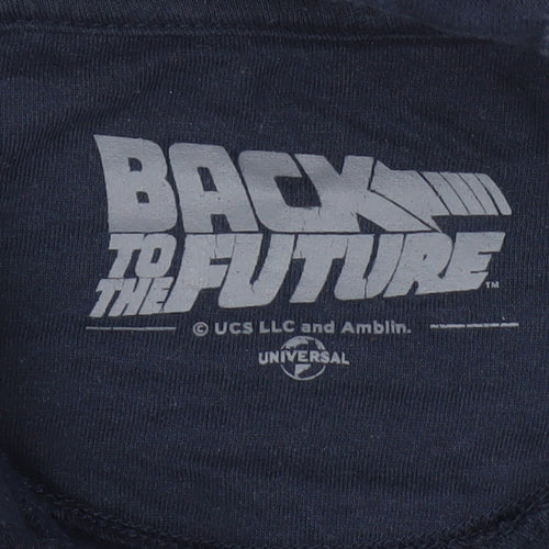 Back to the Future Blue Unisex Hoodie - Size S