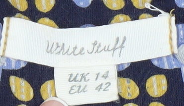 White Stuff Women’s Multicoloured Floral Dress Size 14