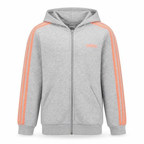 Adidas Girls Grey Full Zip Hoodie 13-14 Years Sports Fashion