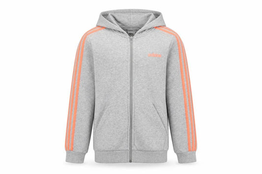 Adidas Girls Grey Full Zip Hoodie 13-14 Years Sports Fashion