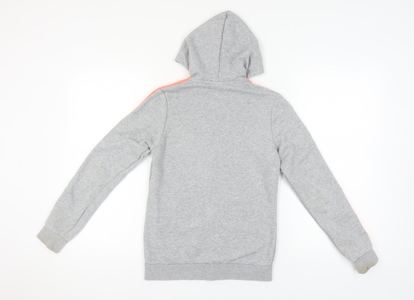 Adidas Girls Grey Full Zip Hoodie 13-14 Years Sports Fashion