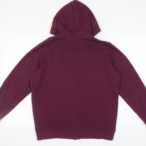 Joules Men's Purple Full Zip Hoodie Size L