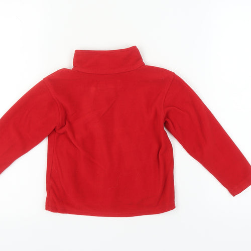 Regatta Professional Girls Red Fleece Jacket, Lightweight, Size 2Y