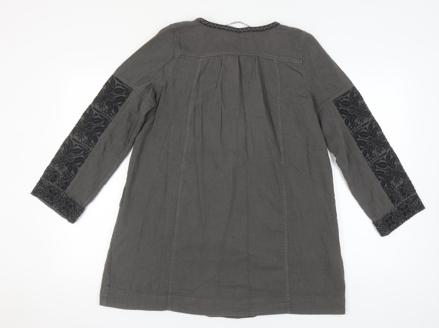 Comptoir des Cotonniers Grey Tunic Blouse, Size 14