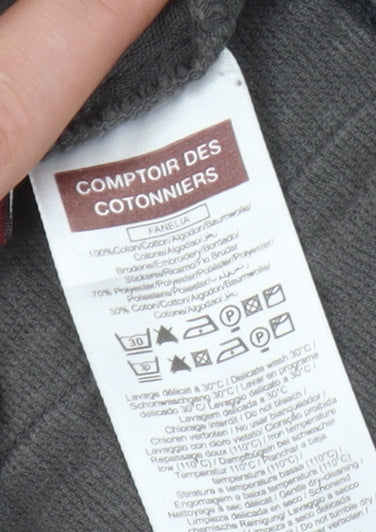 Comptoir des Cotonniers Grey Tunic Blouse, Size 14