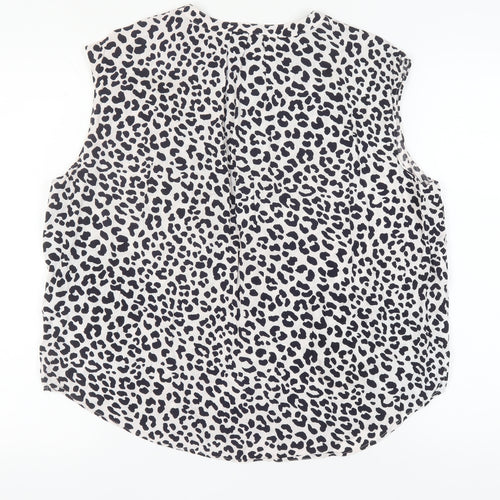 Hobbs Women's Multicoloured Animal Print Blouse, Size 16