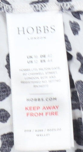 Hobbs Women's Multicoloured Animal Print Blouse, Size 16