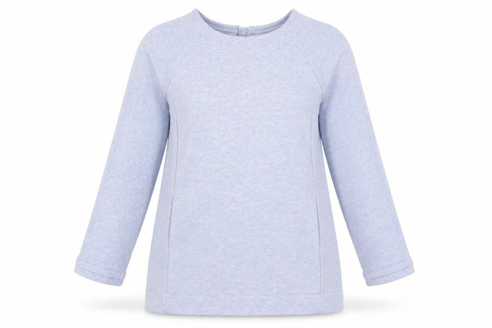 Long Tall Sally Women's Blue XS Sweatshirt, Tall Casual